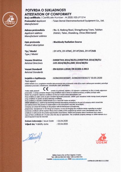 CE certificate