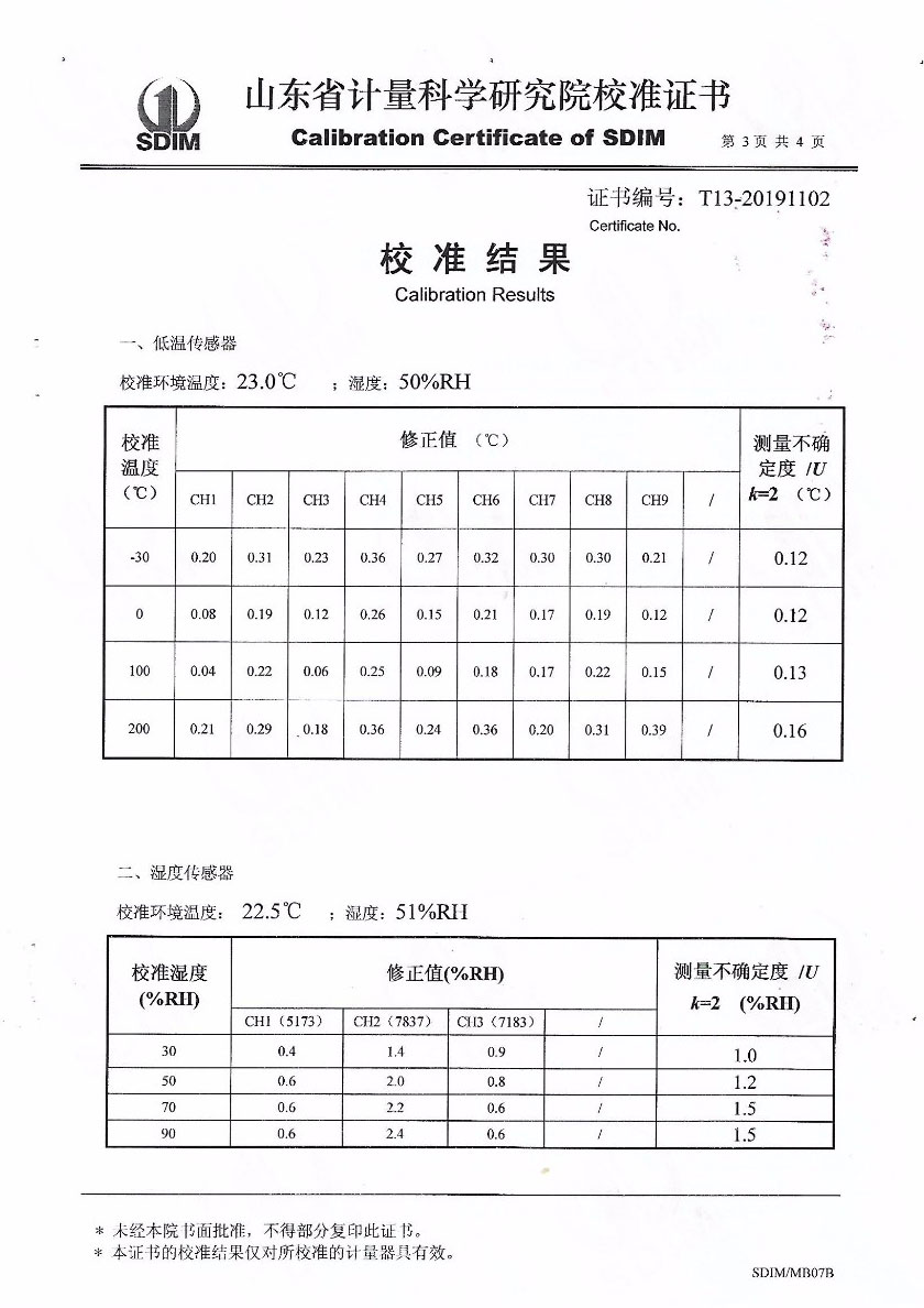 江西品正计量校准技术有限公司-温湿度场测试系统案例