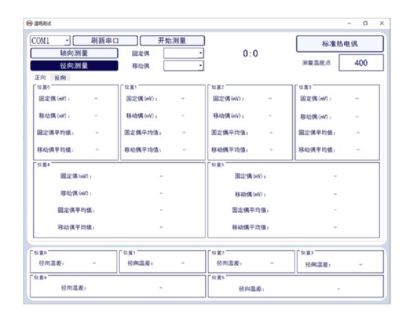 DY-JD热电偶检定炉温场测试上位机软件